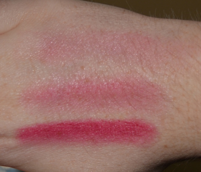Zuii Organic lipstick in Sugar Plum, pink lipstick picture swatches